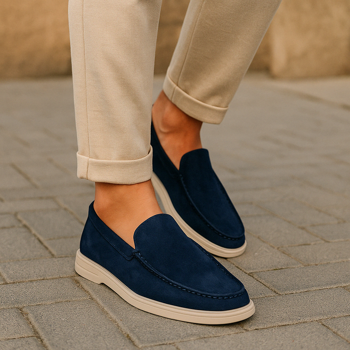 Stylish men's fashion loafers, lightweight slip-on design for breathable comfort. Essential versatile footwear for spring.