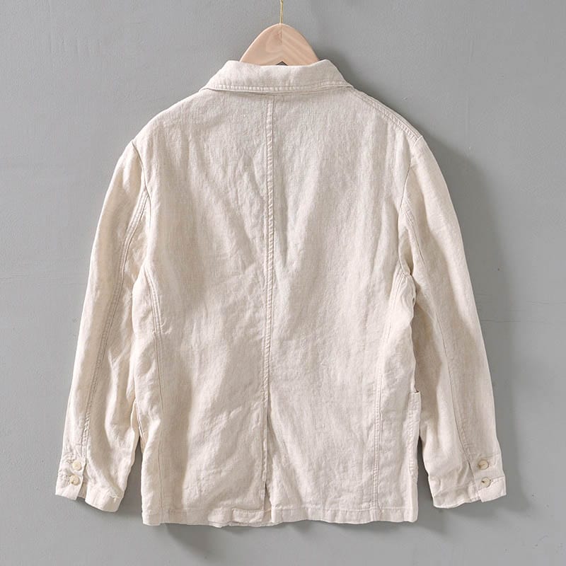 Lightweight men's casual blazer, ideal for comfortable spring & summer fashion; perfect for effortless everyday style.