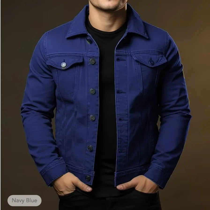 Stylish men's lightweight spring jacket. Solid color design, modern fit, perfect for everyday wear.