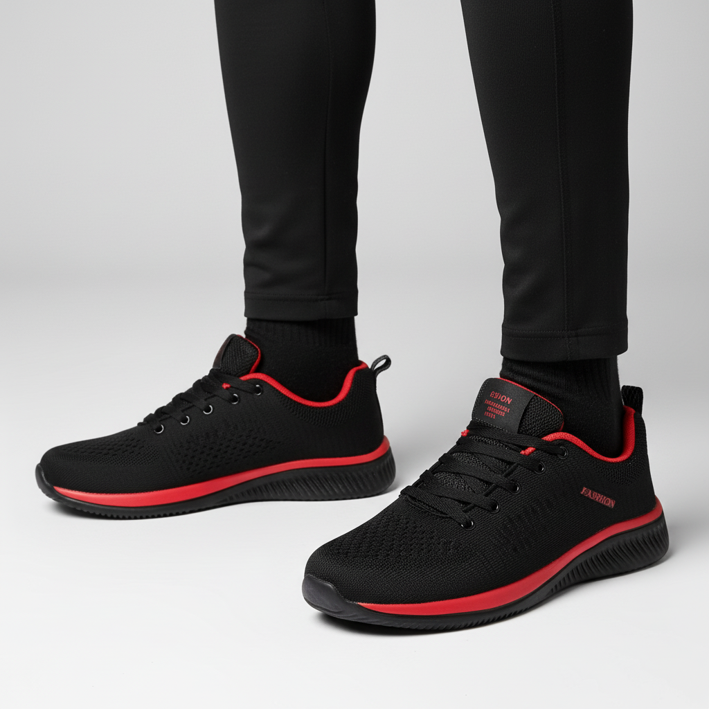 Men's performance running shoes with durable sole & supportive fit for superior comfort & lightweight feel.