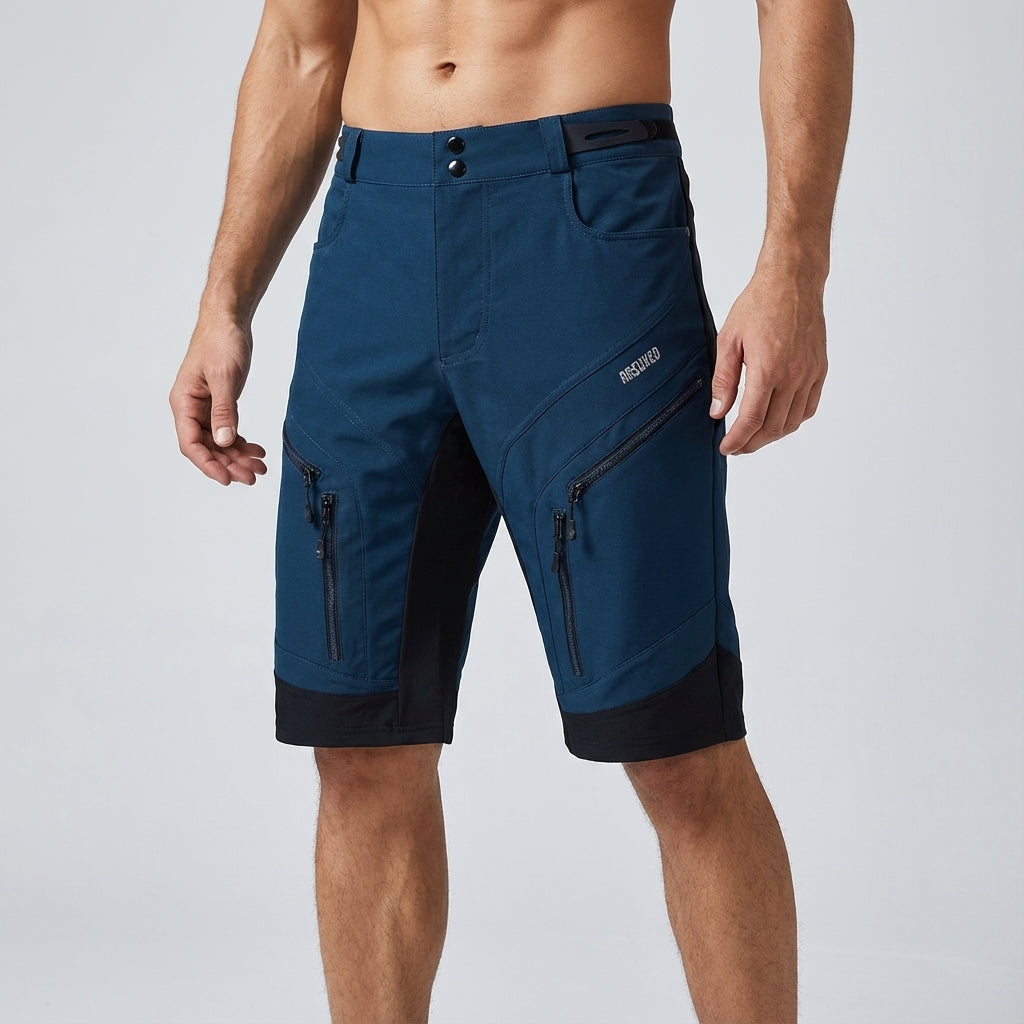Men's gym shorts with secure zipper pockets, lightweight & quick-dry for intense training.