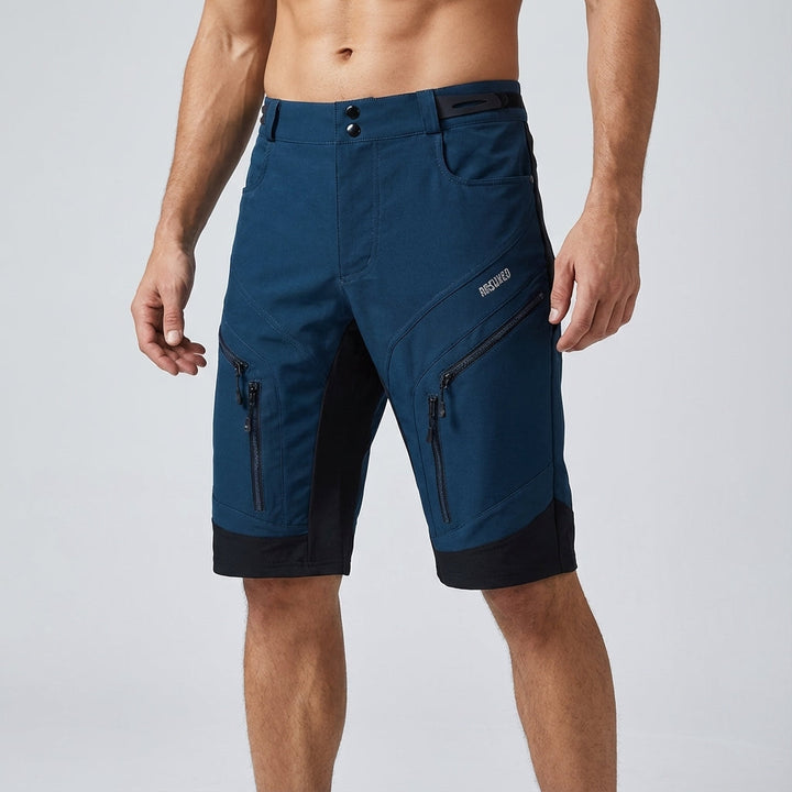 Men's gym shorts with secure zipper pockets, lightweight & quick-dry for intense training.