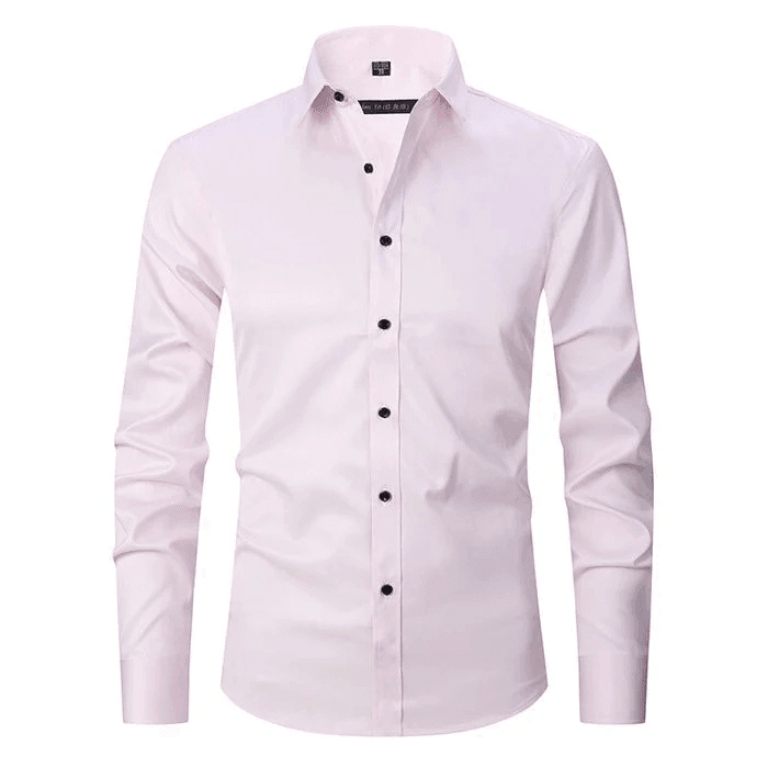 Modern men's stretch professional shirt, long sleeve button-up ideal for workwear and business fashion.