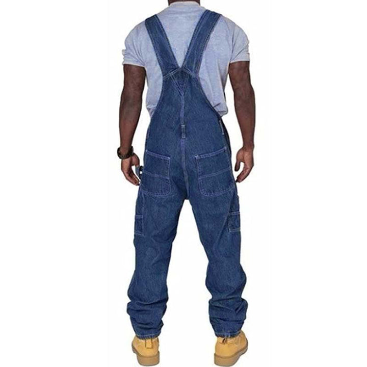 Comfortable loose fit men's overalls with adjustable straps, ideal for work, outdoor adventures, or casual wear.