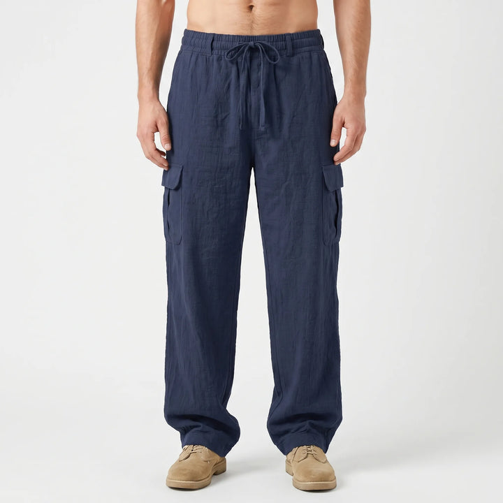 Men's oversized straight leg cargo pants for ultimate comfort, perfect for warm weather.