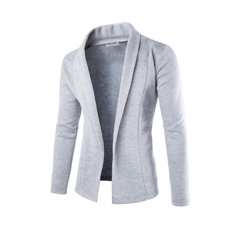Premium men's luxury slim-fit blazer, offering stretch comfort for a sleek and modern look. Essential men's jacket.