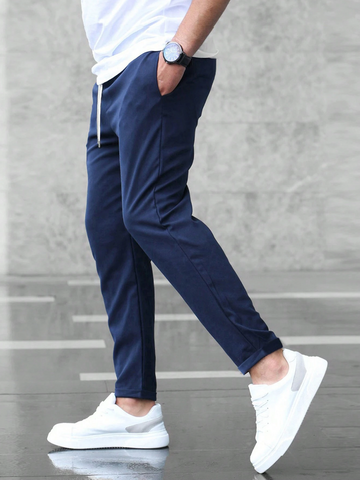 Modern fit men's luxury pants, offering superior stretch and lasting comfort.