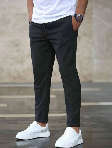 Men's versatile premium stretch trousers, suitable for casual and smart-casual outfits.