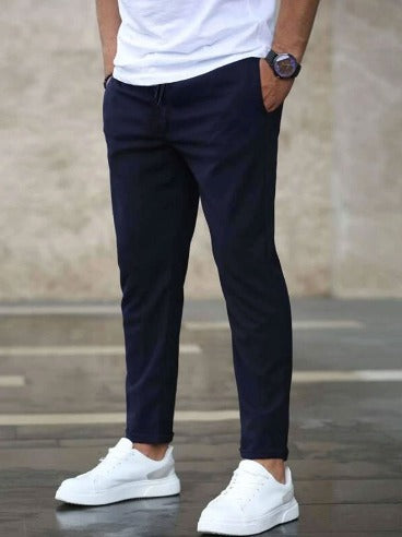 Premium men's comfortable bottoms with stretch fabric, perfect for a modern casual look.