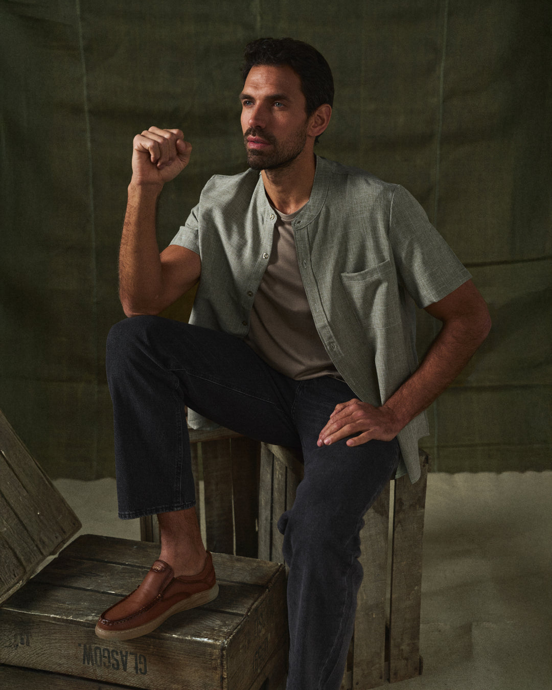 Comfortable men's Madison leather loafers. Easy slip-on design, perfect casual & formal footwear.