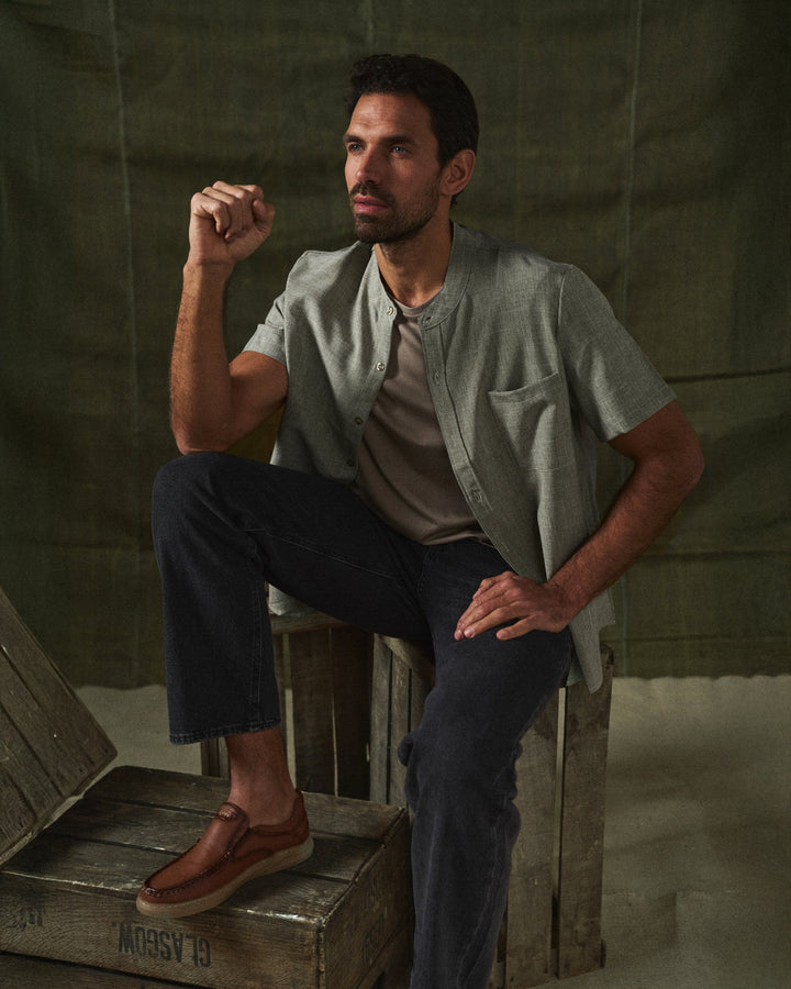 Comfortable men's Madison leather loafers. Easy slip-on design, perfect casual & formal footwear.