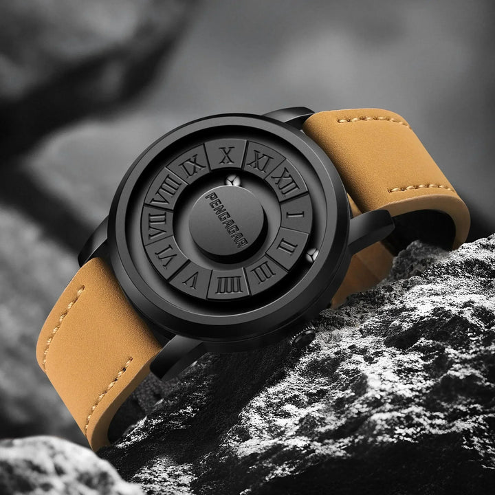 Men's Magnetic Sphere Minimalist Watch with a sleek, modern design. A unique men's accessory.