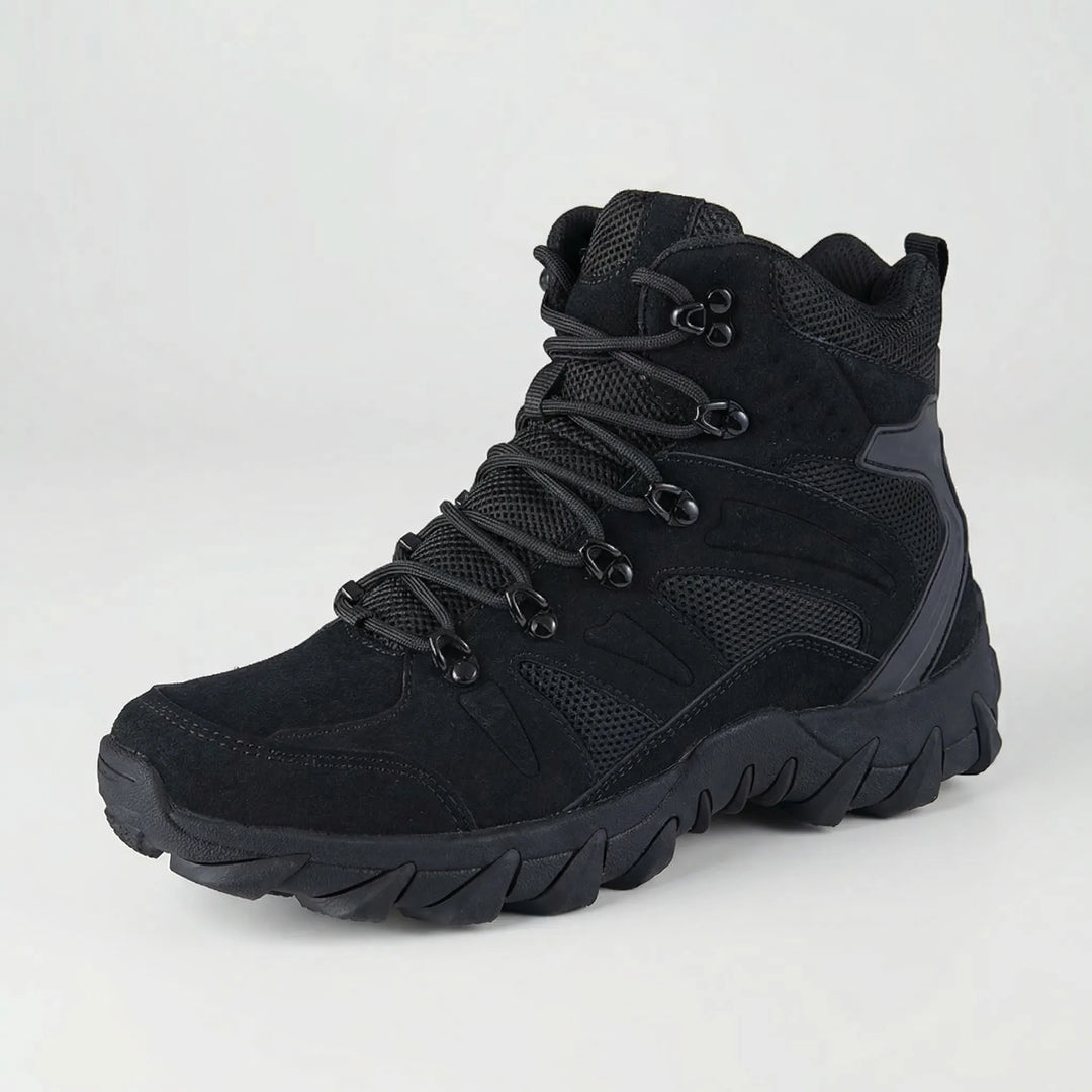 Versatile men's mid-cut tactical hiking boots, perfect for challenging trails, work, and outdoor expeditions.