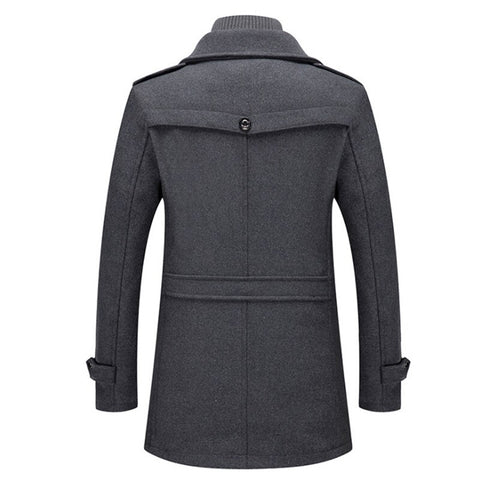 Modern men's military-inspired coat, perfect for stylish layering. Tailored outerwear for smart casual looks.