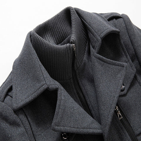 Versatile men's military jacket, a stylish classic for smart casual & business casual men's fashion layering.