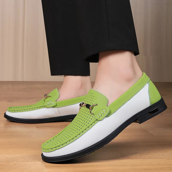 Modern men's slip-on loafers with decorative bit, delivering both style and comfort for daily wear.