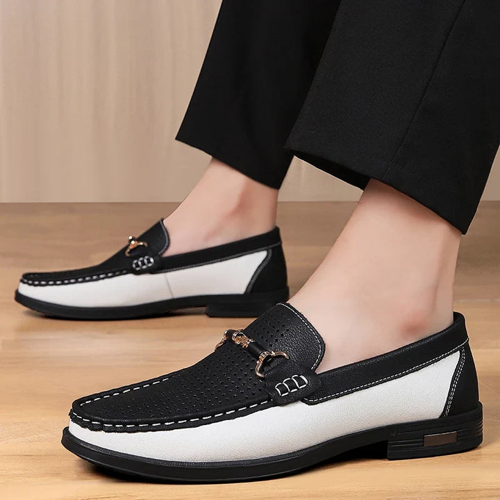 Durable men's bit loafers, designed for all-day comfort, sleek style, and versatile formal/casual use.
