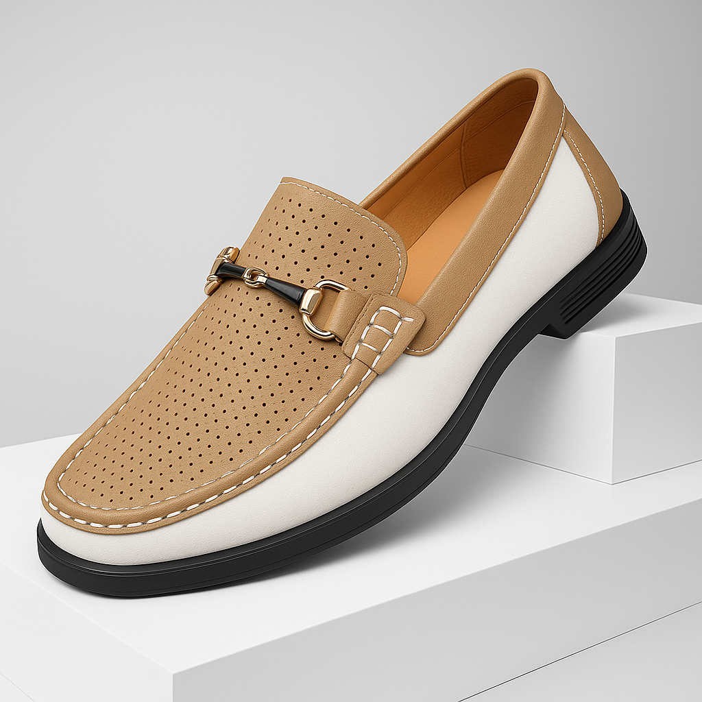 Comfortable men's casual footwear: stylish slip-on bit loafers, perfect for summer & spring.