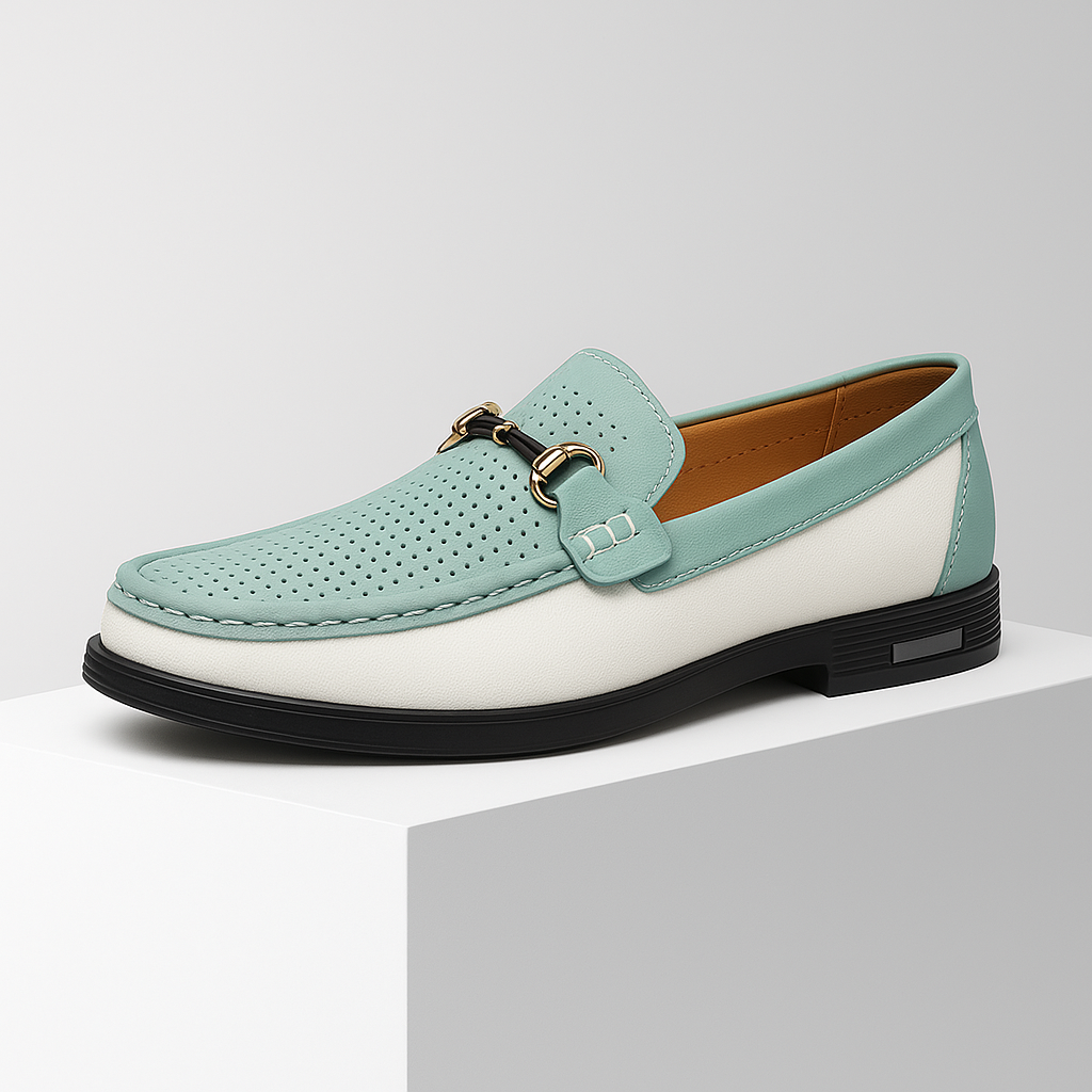 Versatile men's leather bit loafers, merging comfort, casual ease, and formal elegance.
