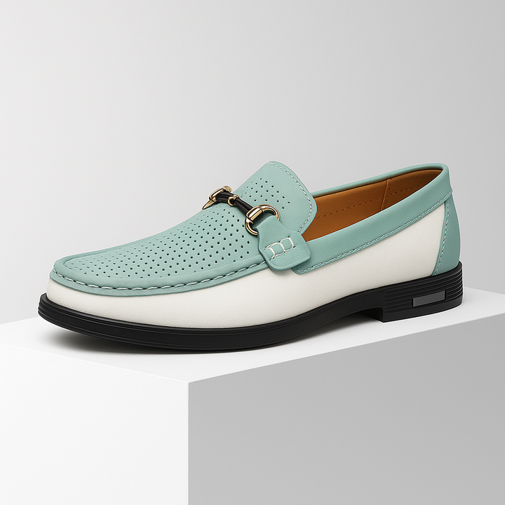 Versatile men's leather bit loafers, merging comfort, casual ease, and formal elegance.