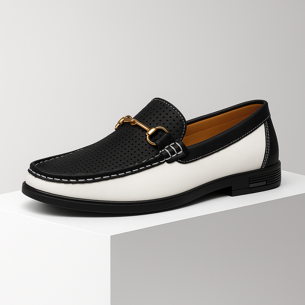 Men's comfortable formal loafers with a modern bit design, suitable for any stylish occasion.