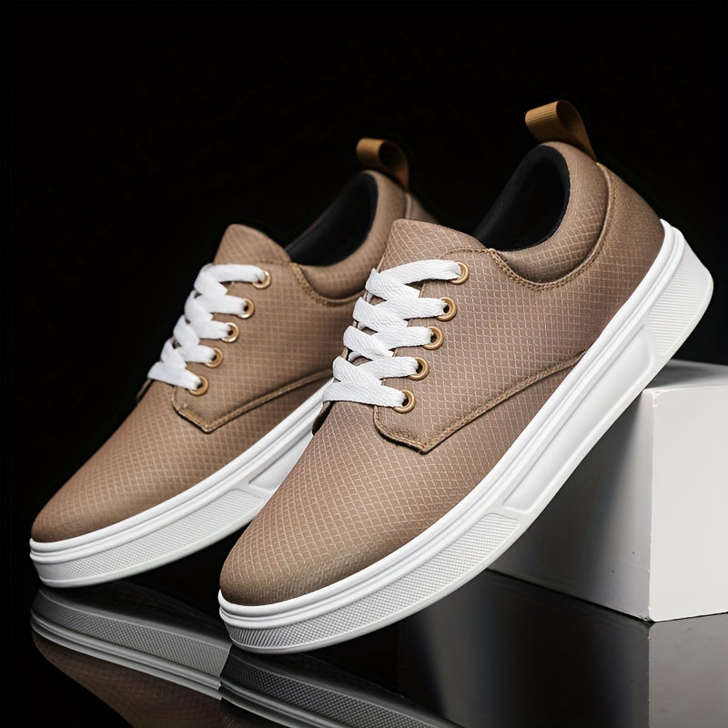 Men's modern brown comfort dress shoes, perfect for everyday style & versatile casual wear.