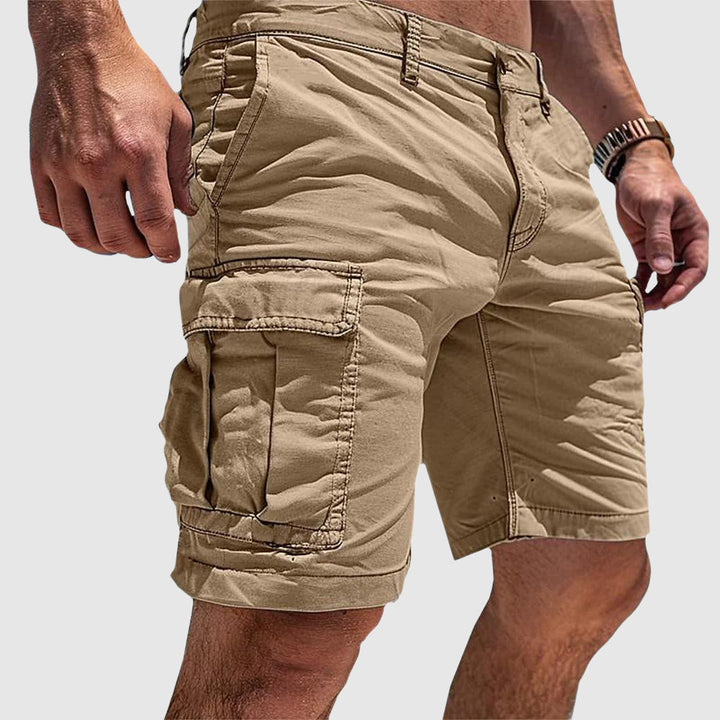 Durable men's active cargo shorts with multi-pocket design, excellent for outdoor activities and casual everyday wear.