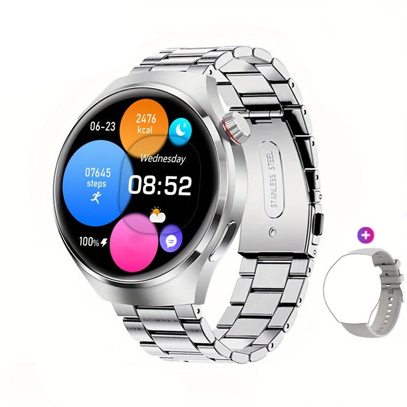Men's active lifestyle smartwatch with GPS for running, fitness tracking, & convenient NFC payments.