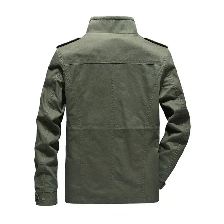 Men's Olivier cargo jacket in a durable, multi-pocket utility style, perfect for autumn & spring casual wear.