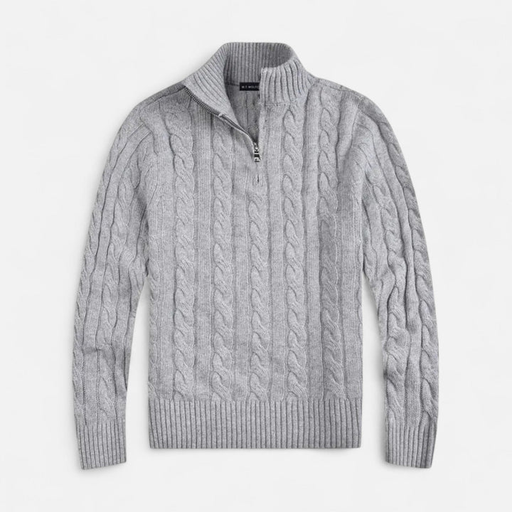 Men's open-front cardigan sweater with subtle stitching, perfect for stylish layering & casual wear.