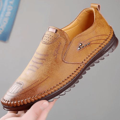 Durable men's comfort shoes with advanced orthopedic technology for superior foot support and pain relief.