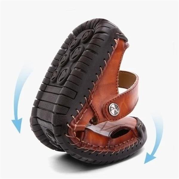 Stylish men's orthopedic comfort sandals, durable, ideal for summer fashion & foot support.