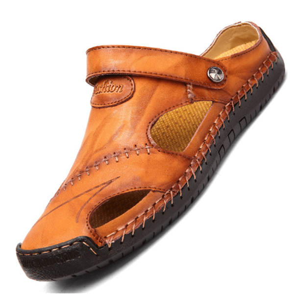 Durable men's comfort sandals, orthopedic, with arch support, perfect for summer walks & casual daily use.