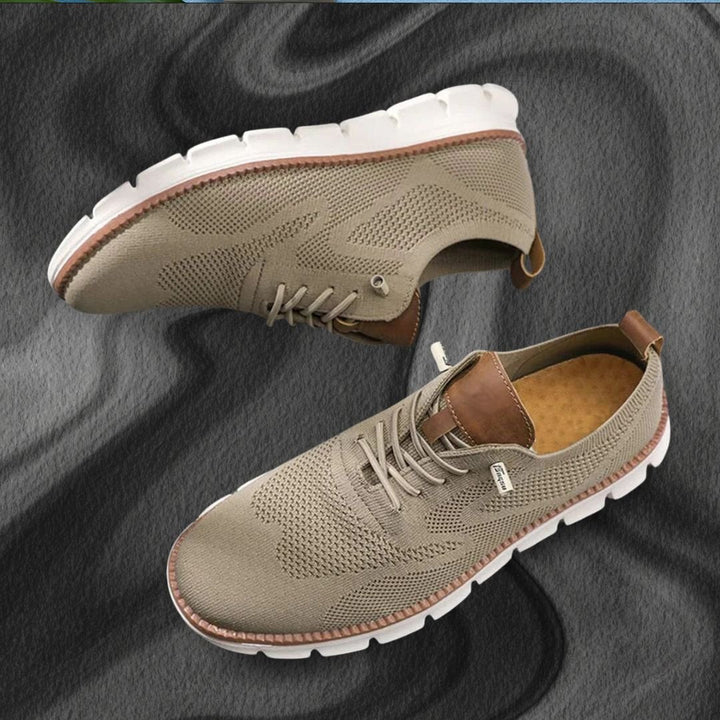 Stable men's orthopedic walking shoes with anti-slip grip for secure, comfortable walking.