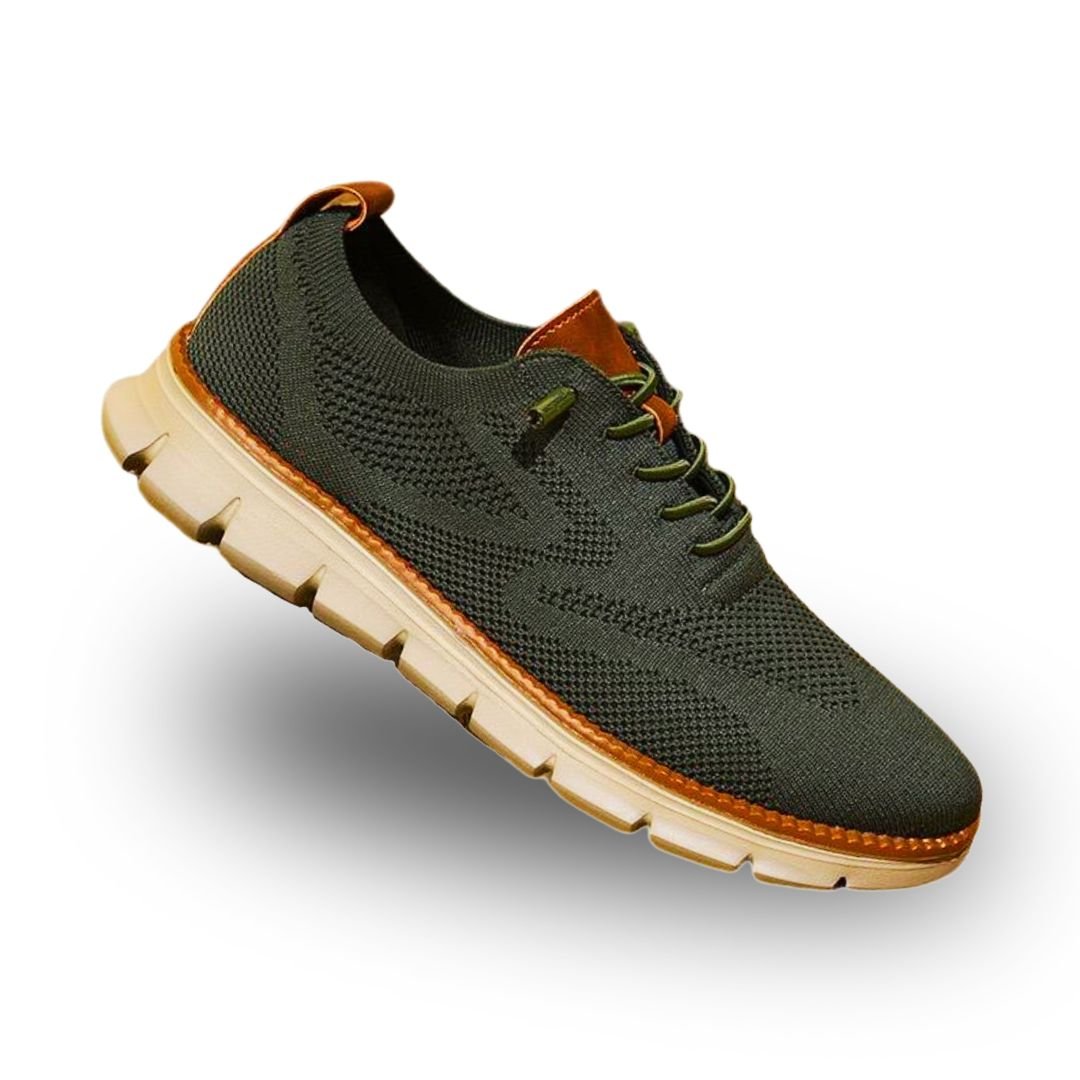 Cushioned men's orthopedic walking shoes for soft landings & all-day support.