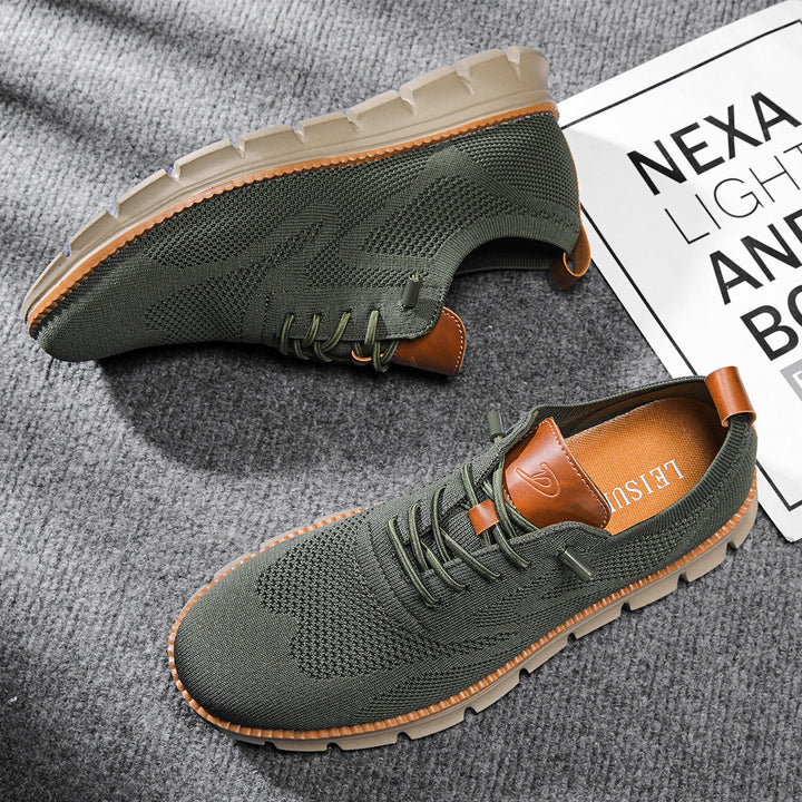 Casual men's orthopedic walking shoes with arch support; breathable for an active, comfortable lifestyle.