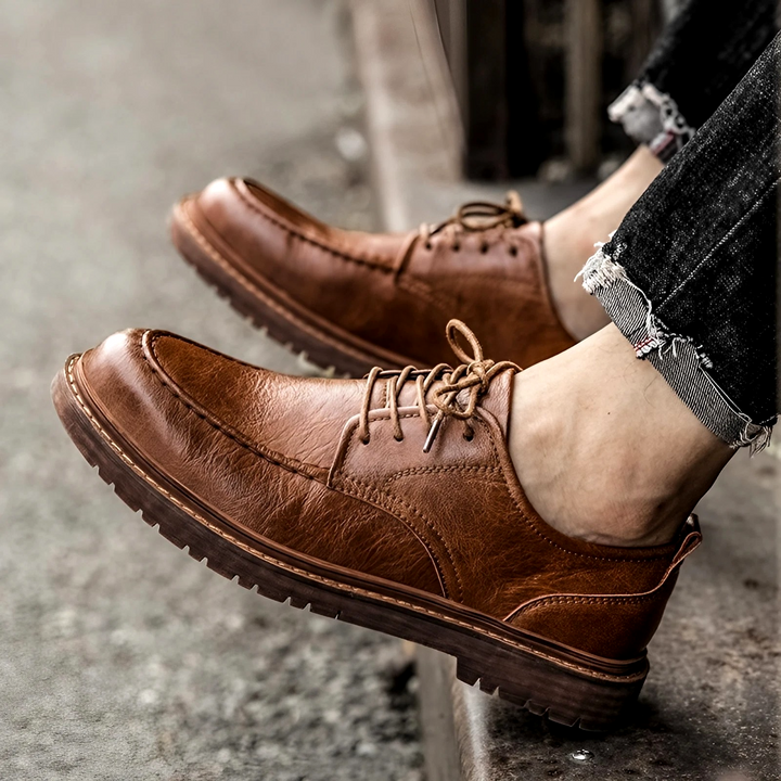 Versatile men's comfort dress shoes, perfect for professional settings, business, or stylish everyday fashion.