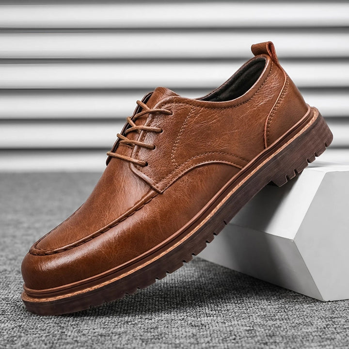 Stylish men's slip-on dress shoes with premium comfort features, ideal for office, smart casual, and daily style.