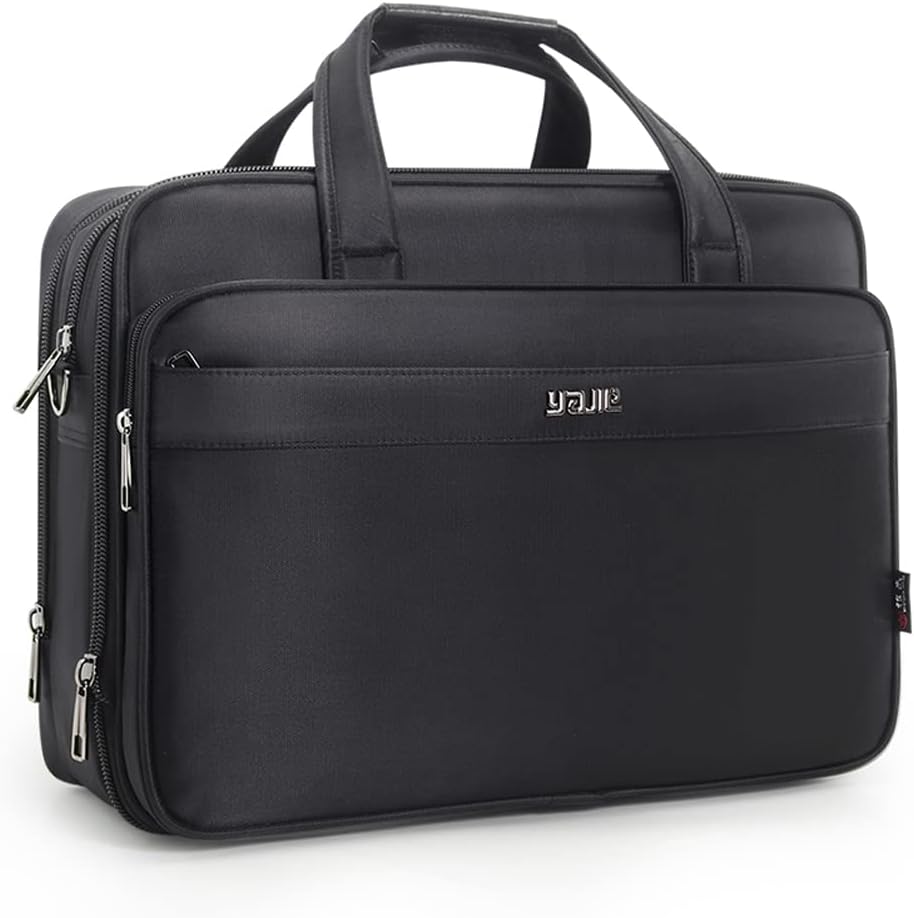Men's professional canvas laptop business tote bag for work & travel.
