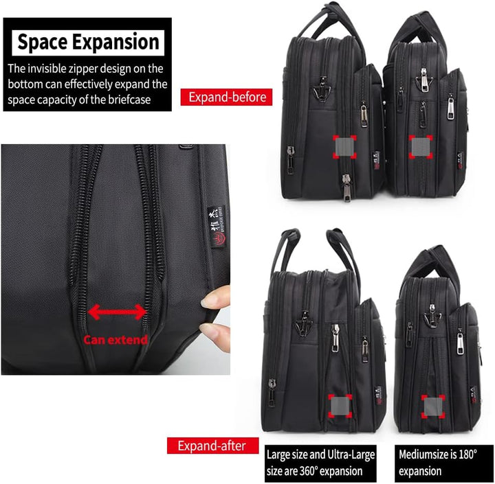 Versatile men's laptop tote, a practical work bag for daily commutes & professionals.