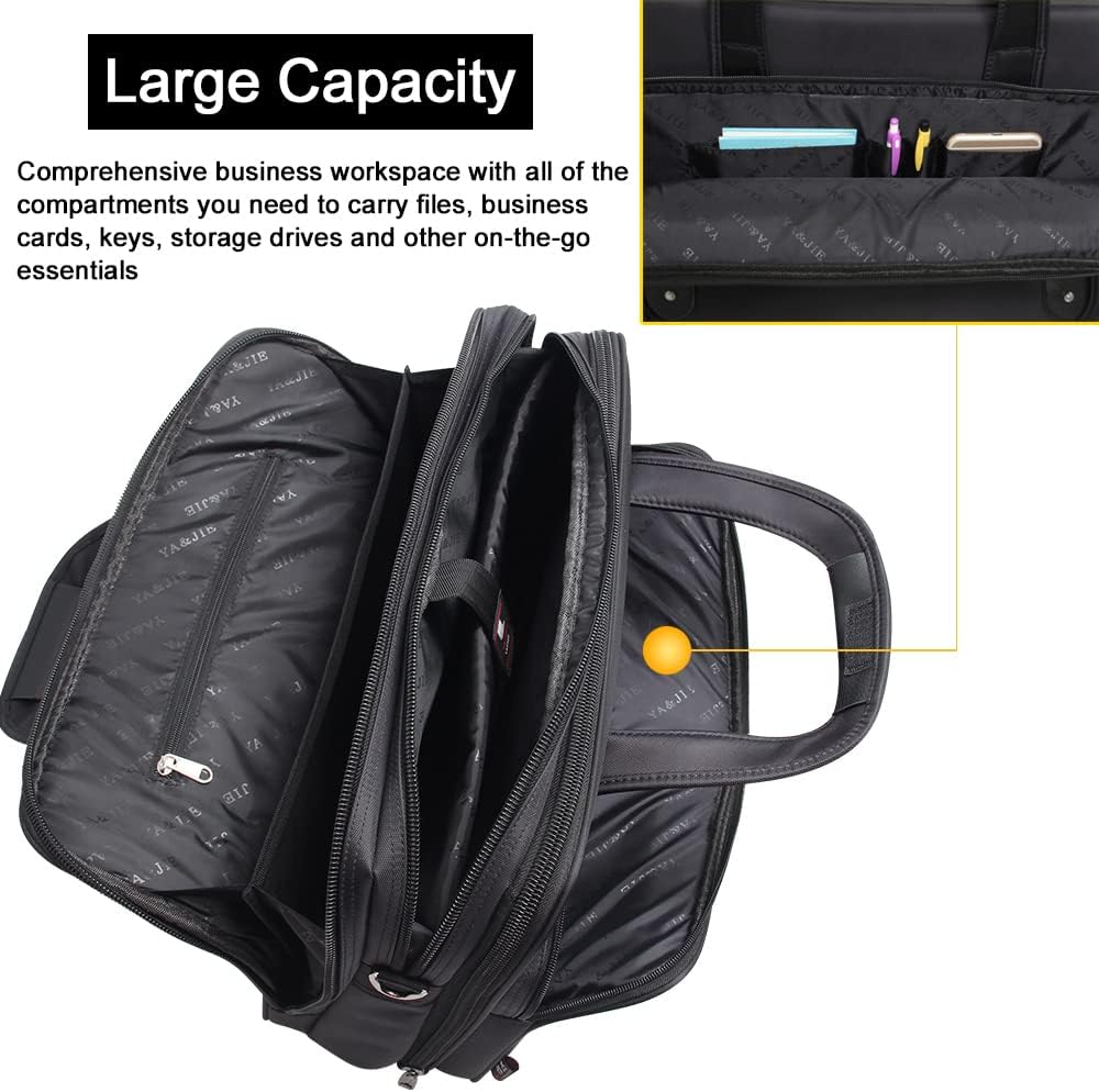Men's business travel bag, a durable canvas laptop tote for professional use.