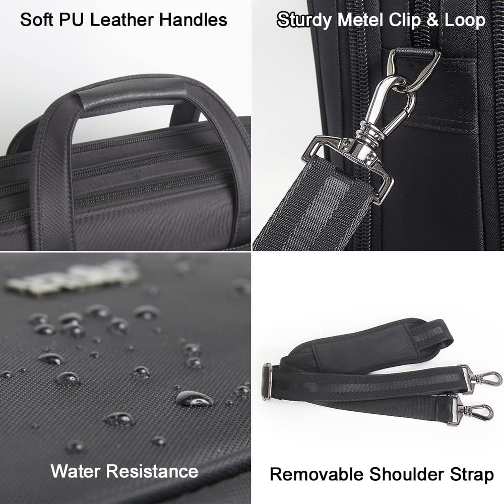 Professional men's canvas laptop & business tote bag, an essential office accessory.