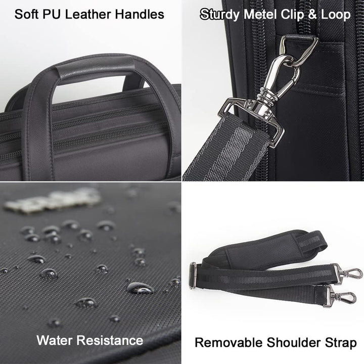 Professional men's canvas laptop & business tote bag, an essential office accessory.