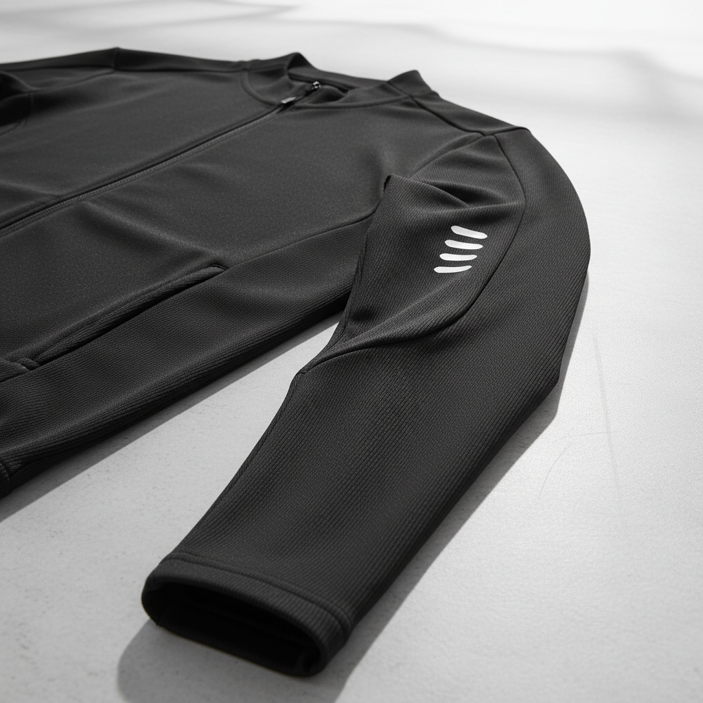 Man in quick-drying sports shirt & shorts set performing lunges. Stretch fit, ideal for active workouts & training.