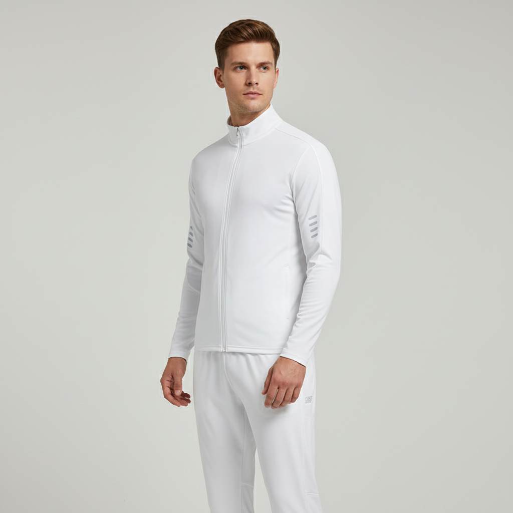 Men's quick-drying performance sports shirt with crew neck & short sleeves. Breathable & sweat-wicking for fitness.