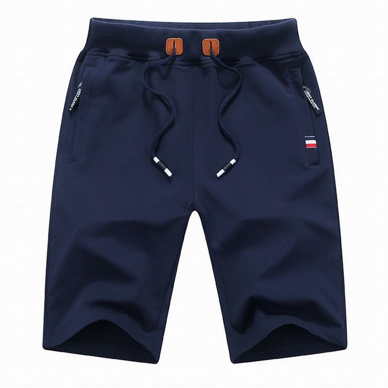 Randy men's drawstring casual shorts with a relaxed fit & zip pockets for ultimate summer comfort.