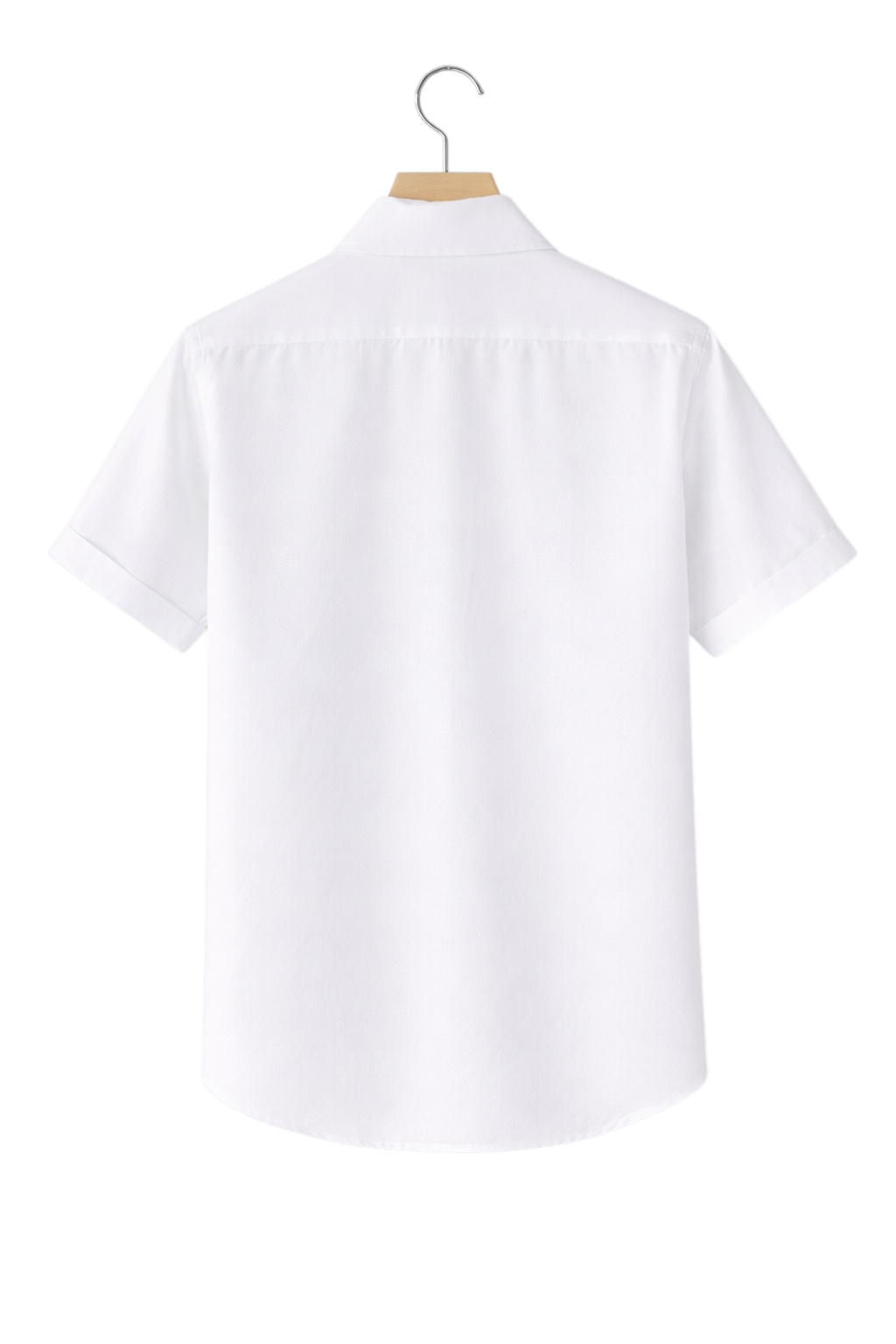 Men's refined warm-weather casual button-up shirt. Relaxed fit, collared, versatile summer fashion.