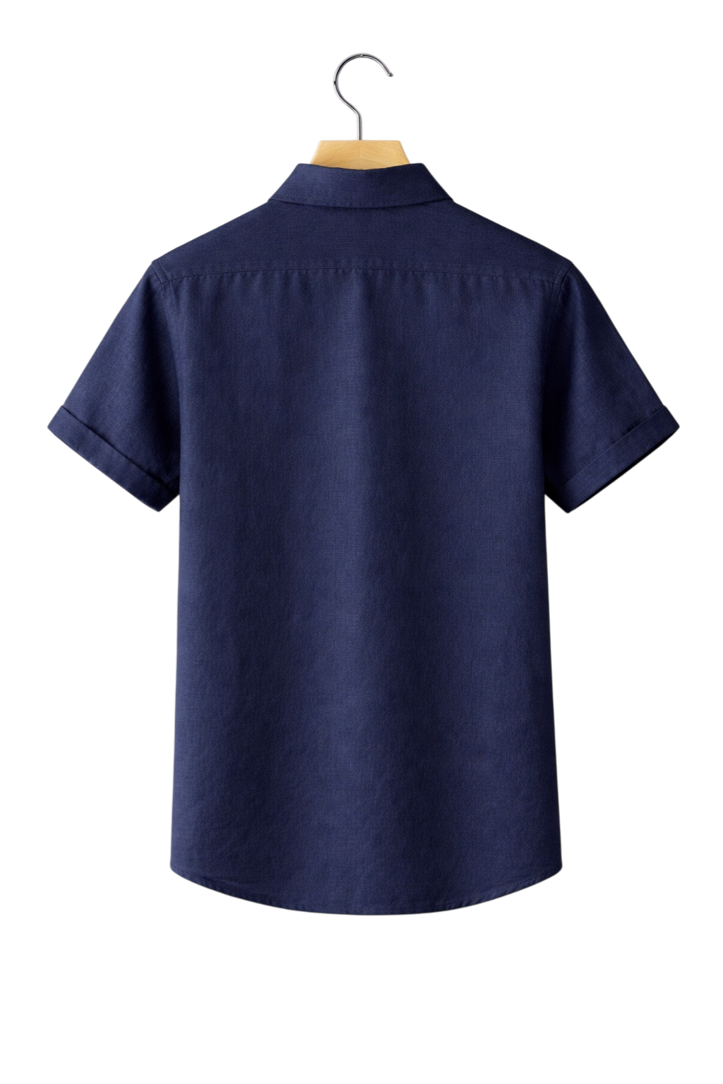 Comfortable men's button-up shirt for warm weather. Relaxed fit, collared, perfect casual summer style.