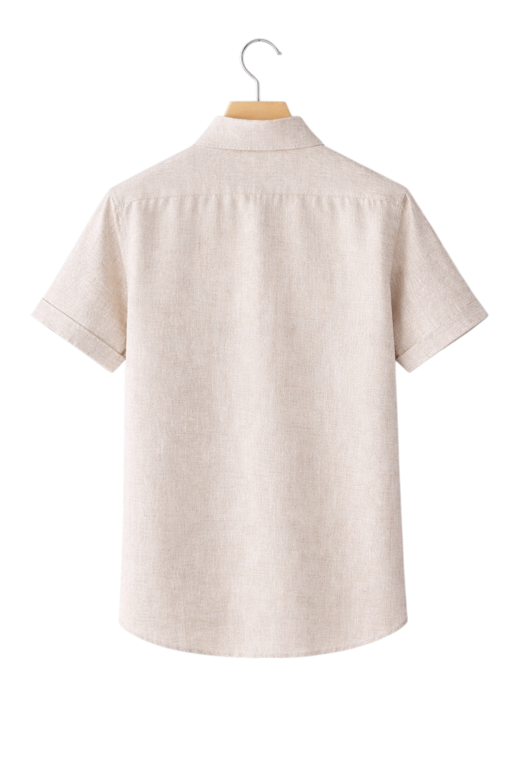 Summer men's button-up shirt, designed for warm weather with a relaxed, casual fit. Refined style.