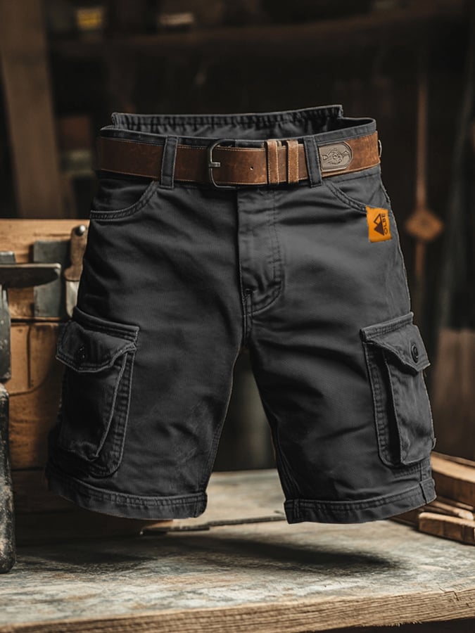Men's relaxed fit cargo pants with multiple functional pockets, ideal for everyday casual wear & outdoor adventures.